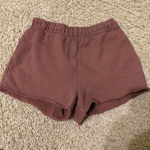 reformation brown sweatshorts size x-small